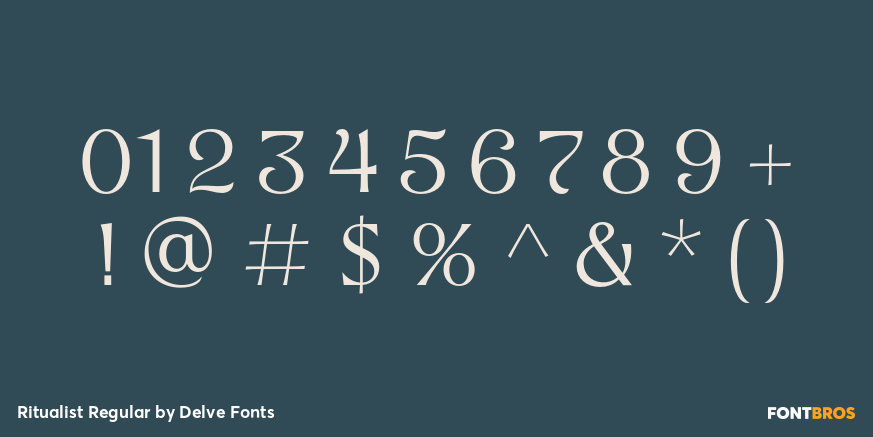 Ritualist Regular Font Poster #4