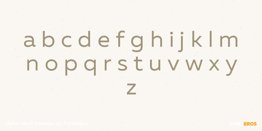 Muller Next Variable Font Poster #3
