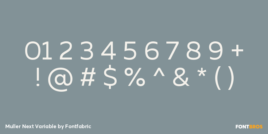 Muller Next Variable Font Poster #4