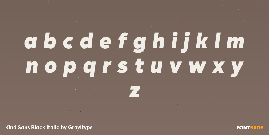 Kind Sans Black Italic Font Poster #3