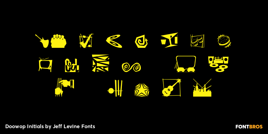 Doowop Initials Font Poster #4