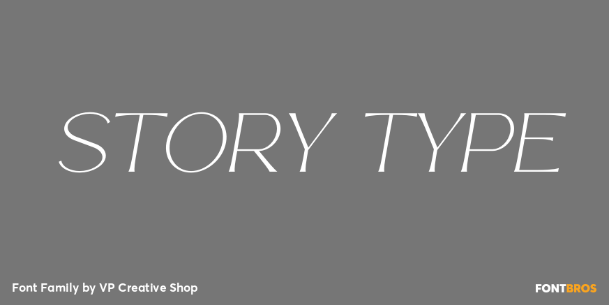 Story Type Font Poster