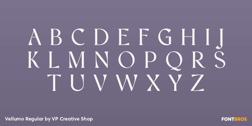 Vellumo Regular Font Poster #2