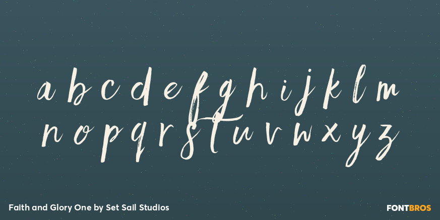 Faith and Glory One Font Poster #3