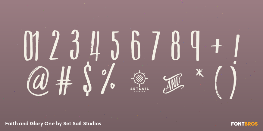 Faith and Glory One Font Poster #4