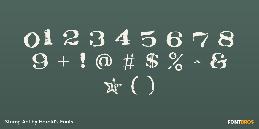 Stamp Act Font Poster #4