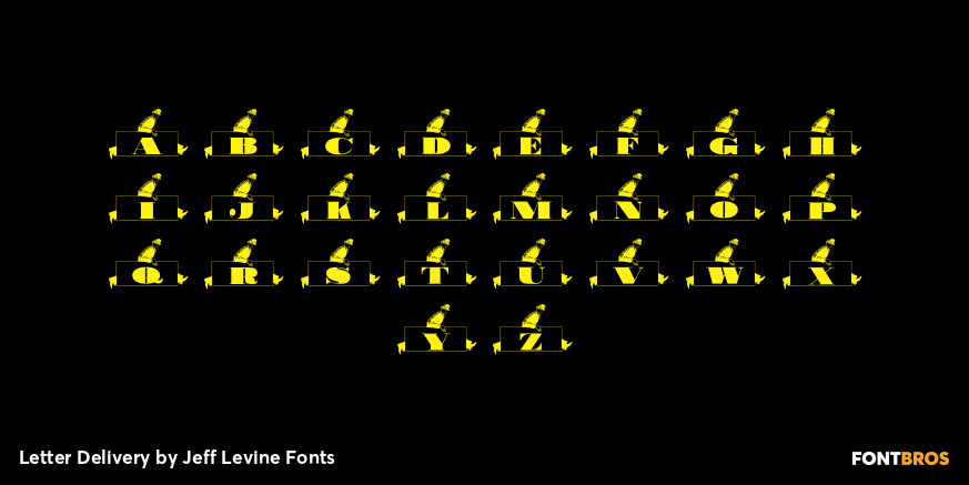 Letter Delivery Font Poster #3