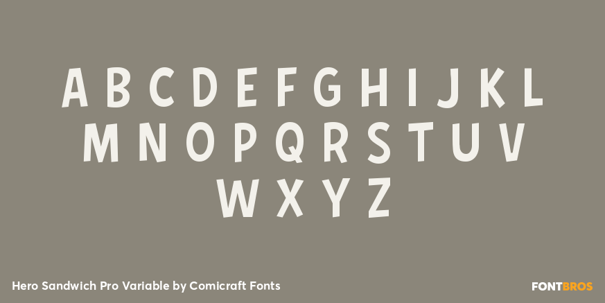 Hero Sandwich Pro Variable Font Poster #2