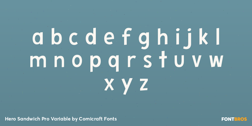 Hero Sandwich Pro Variable Font Poster #3