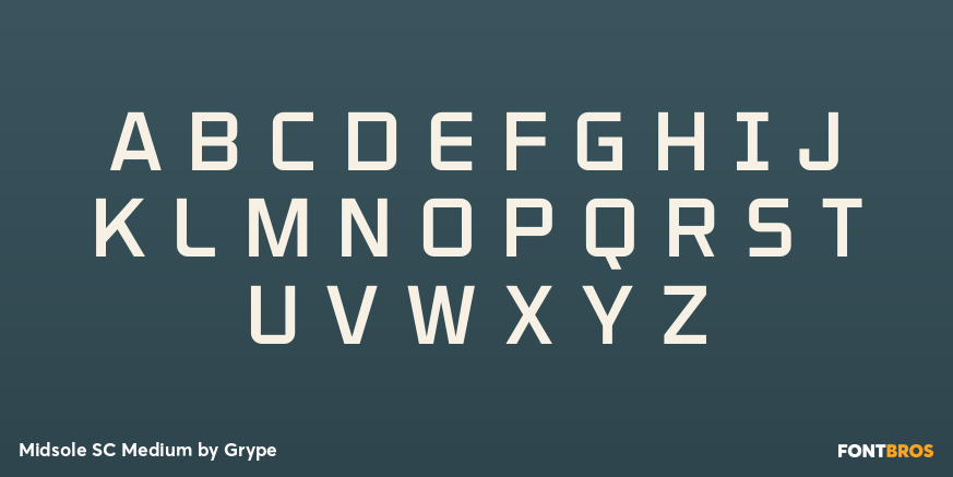 Midsole SC Medium Font Poster #2