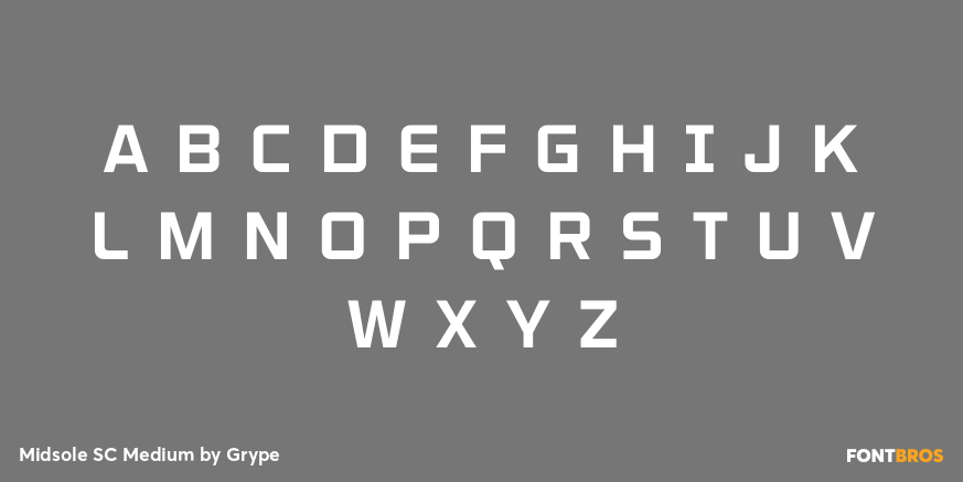 Midsole SC Medium Font Poster #3