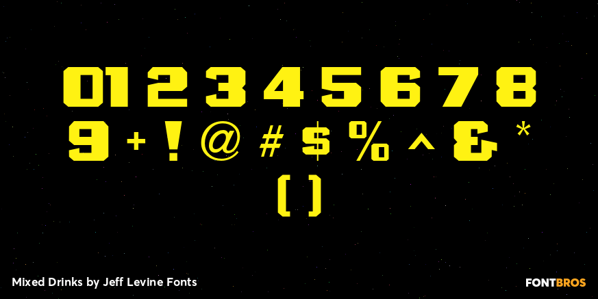 Mixed Drinks Font Poster #4