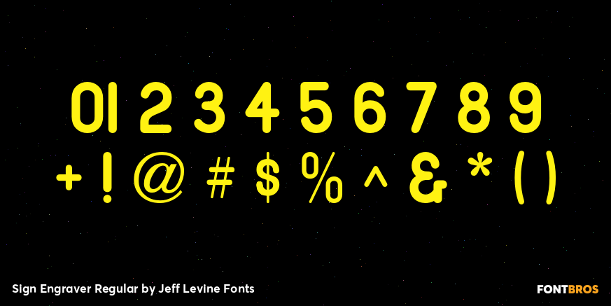 Sign Engraver Regular Font Poster #4