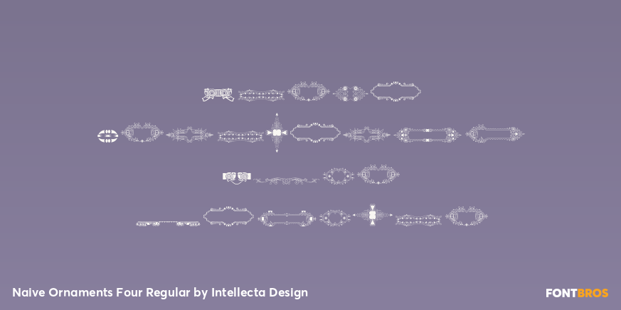 Naive Ornaments Four Regular Poster