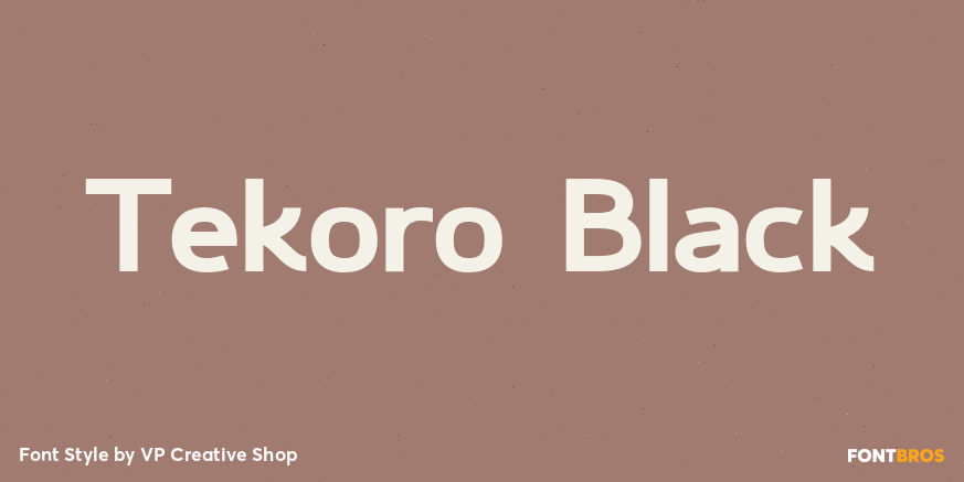 Tekoro Black Poster