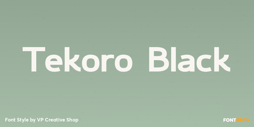 Tekoro Black Poster