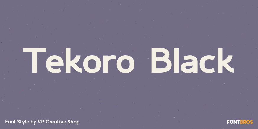 Tekoro Black Poster