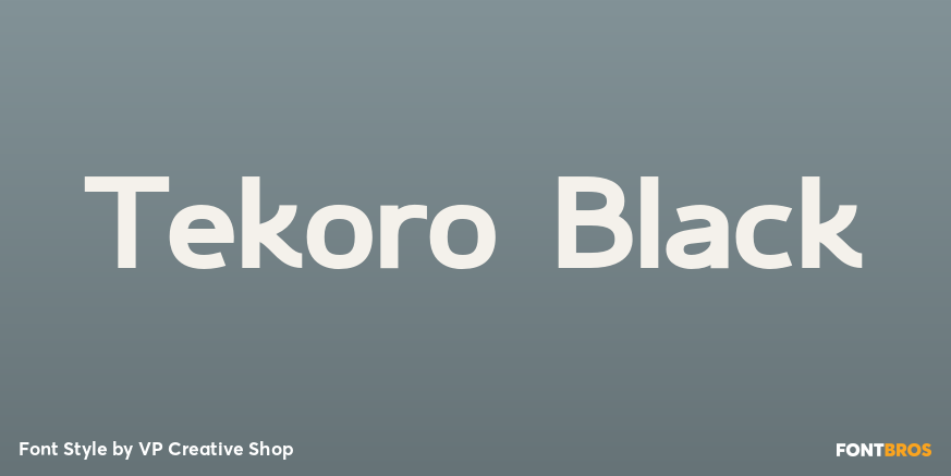 Tekoro Black Poster