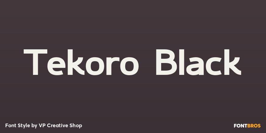Tekoro Black Poster