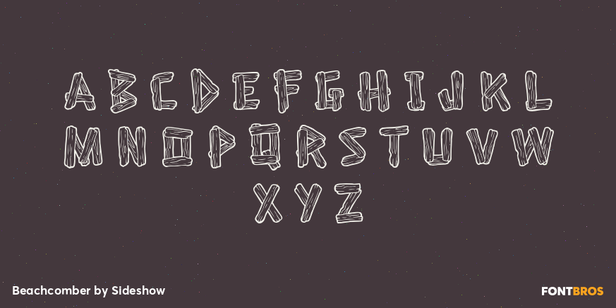 Beachcomber Font Poster #2