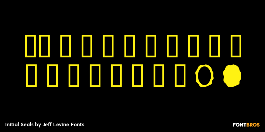 Initial Seals Font Poster #4