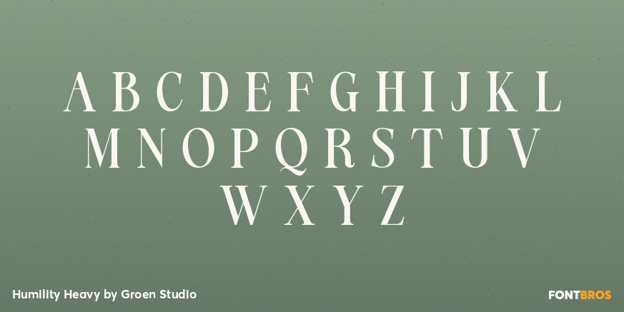 Humility Heavy Font Poster #2