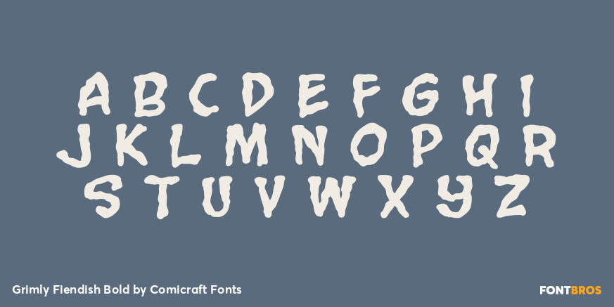 Grimly Fiendish Bold Font Poster #3
