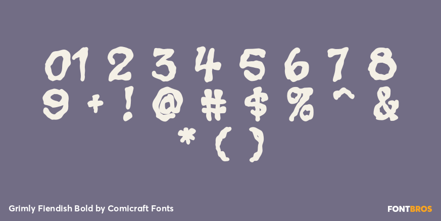 Grimly Fiendish Bold Font Poster #4