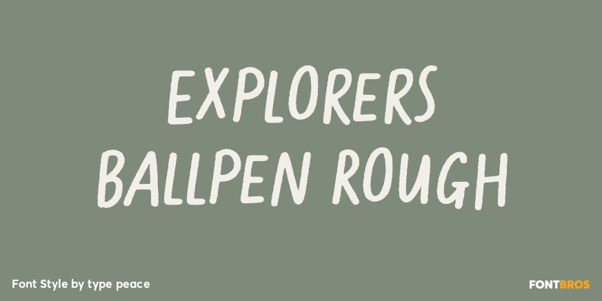 Explorers Ballpen Rough Poster