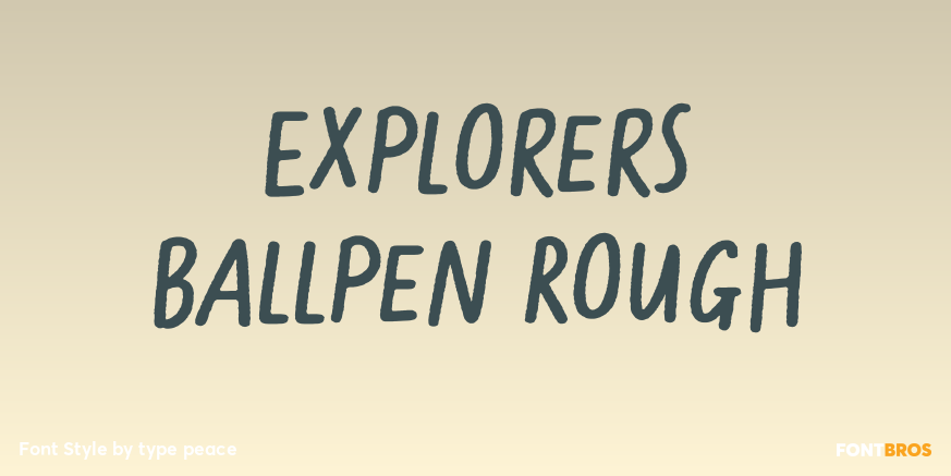 Explorers Ballpen Rough Poster
