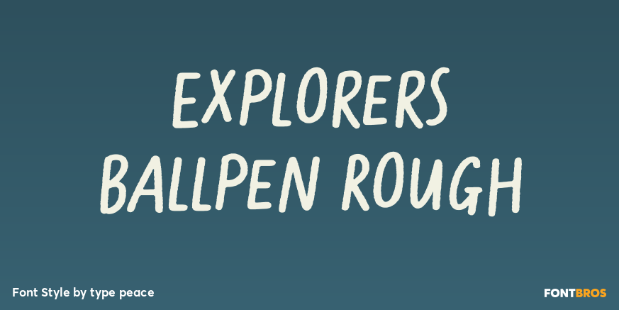 Explorers Ballpen Rough Poster
