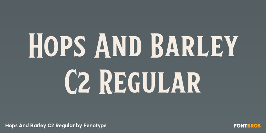 Hops And Barley C2 Regular Poster