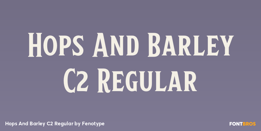 Hops And Barley C2 Regular Poster