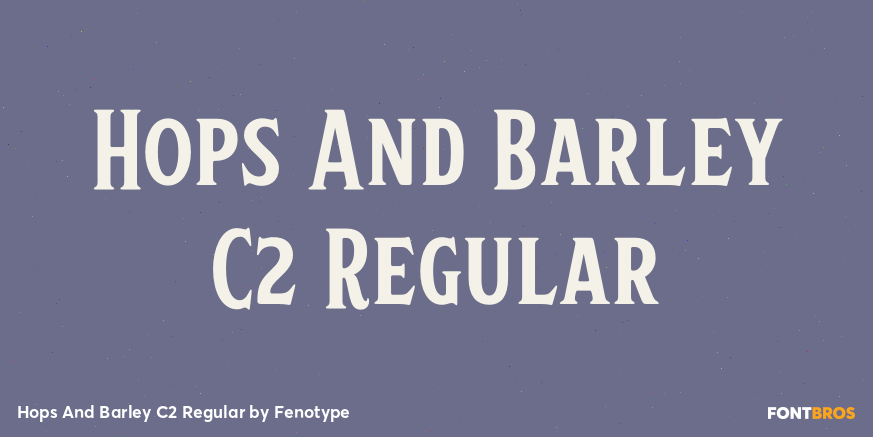 Hops And Barley C2 Regular Poster