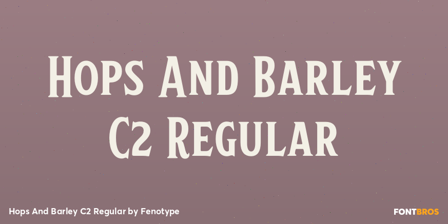 Hops And Barley C2 Regular Poster