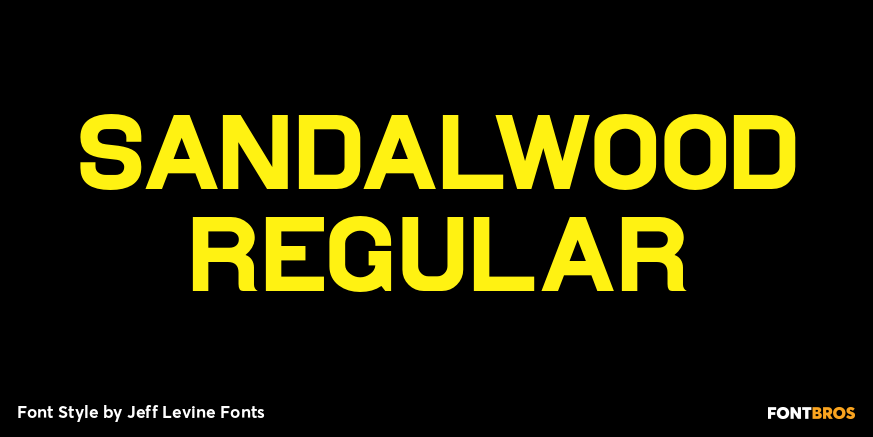 Sandalwood Regular Font Poster #1