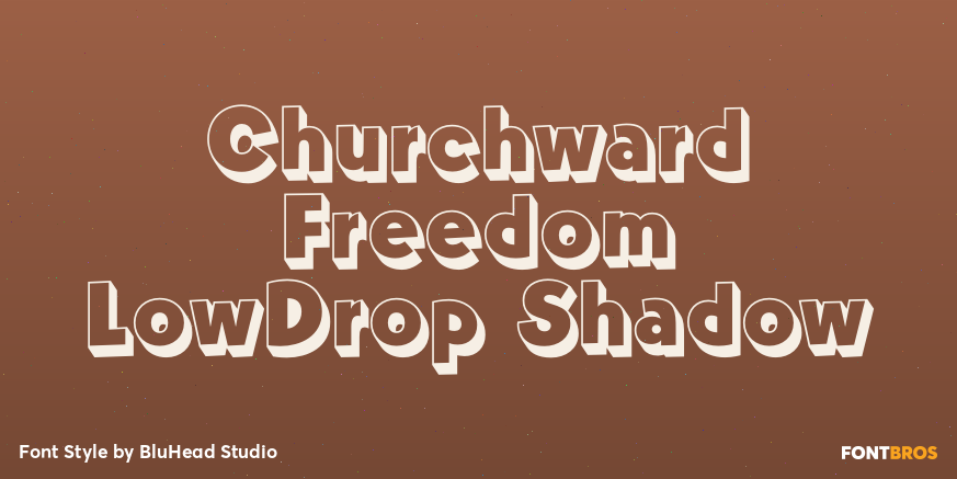 Churchward Freedom LowDrop Shadow Poster
