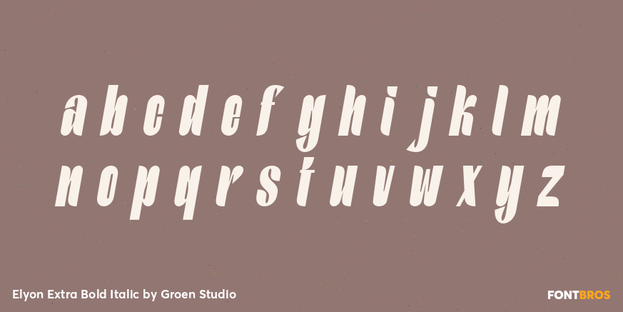 Elyon Extra Bold Italic Font Poster #3