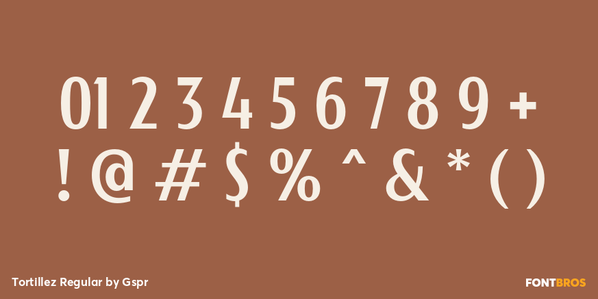 Tortillez Regular Font Poster #1