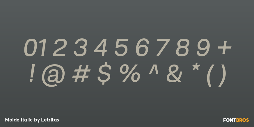 Molde Italic Font Poster #4