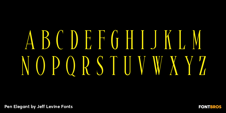 Pen Elegant Font Poster #2