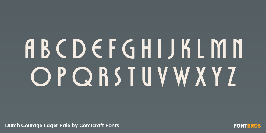 Dutch Courage Lager Pale Font Poster #2