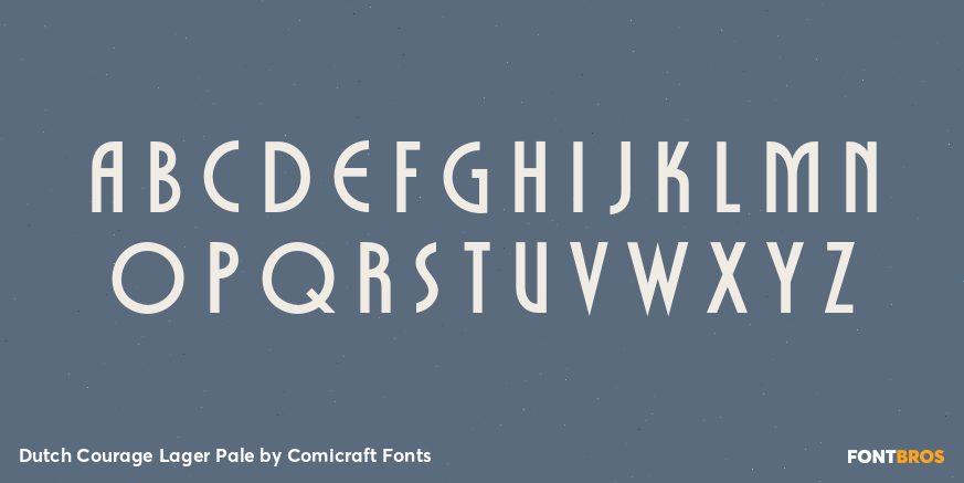 Dutch Courage Lager Pale Font Poster #3