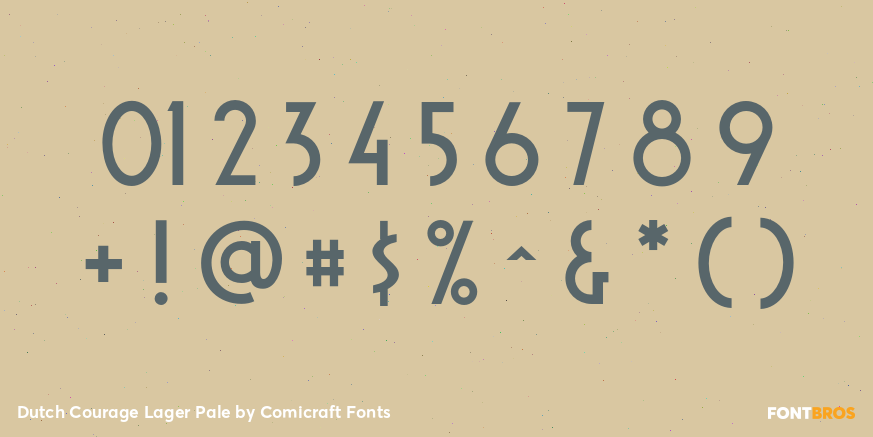 Dutch Courage Lager Pale Font Poster #4