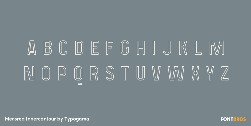 Mensrea Innercontour Font Poster #2