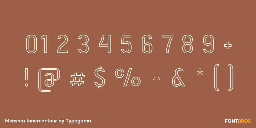 Mensrea Innercontour Font Poster #4
