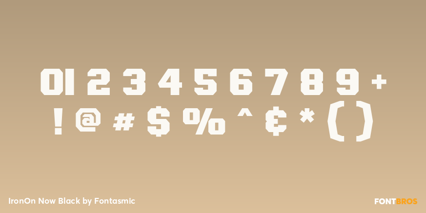 IronOn Now Black Font Poster #1