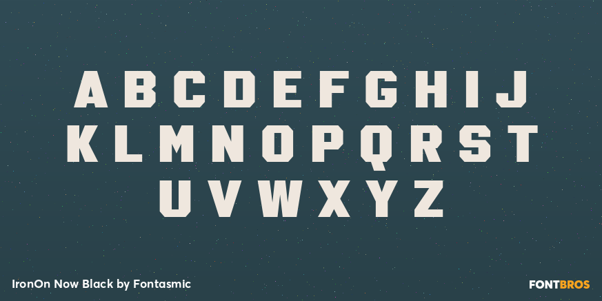 IronOn Now Black Font Poster #2