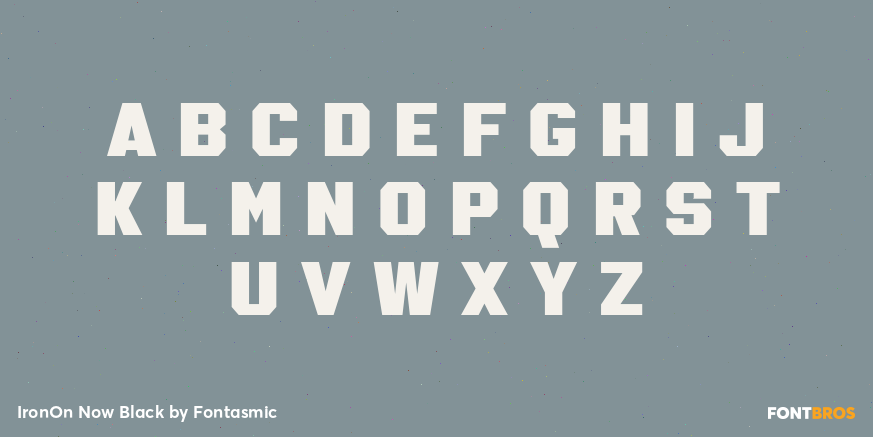 IronOn Now Black Font Poster #1