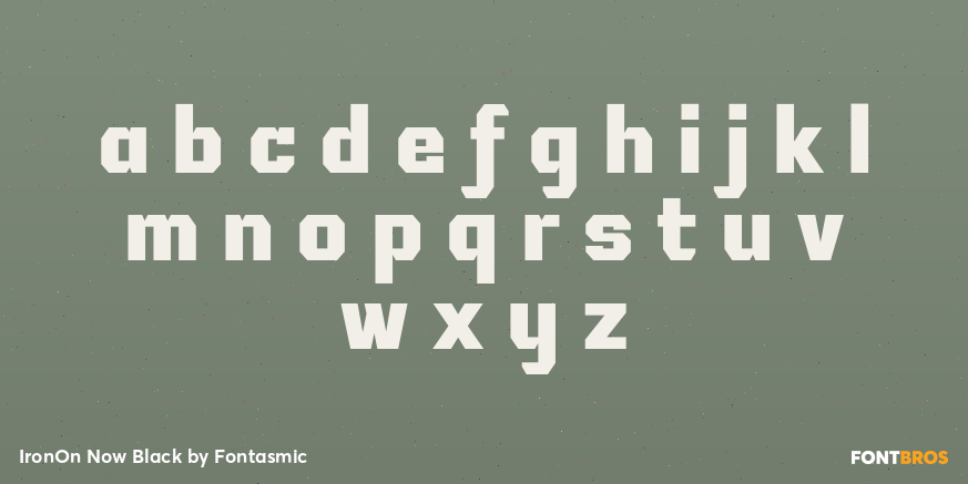 IronOn Now Black Font Poster #1